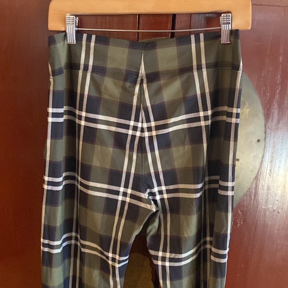 Burberry Tully checkered stretch green leggings - Picture 3 of 10